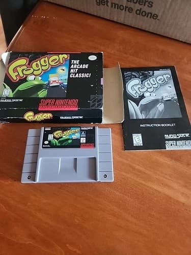 Frogger Super Nintendo SNES CIB Complete In Box W/ Manual TESTED