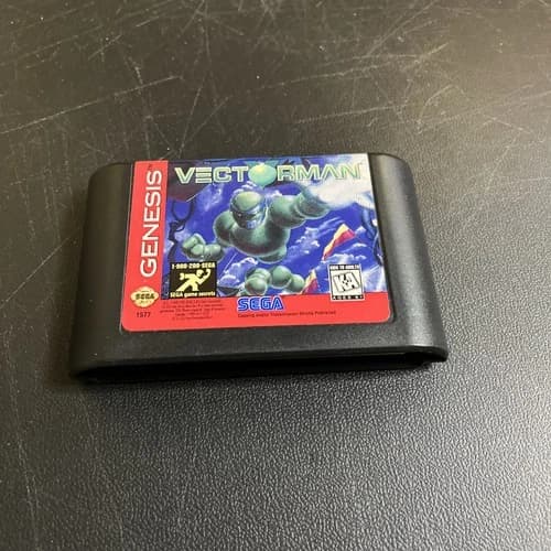 Vectorman Sega Genesis Original Cart Only Tested Working Authentic Red Label