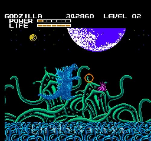 Godzilla Monster Of Monsters - NES Nintendo Game