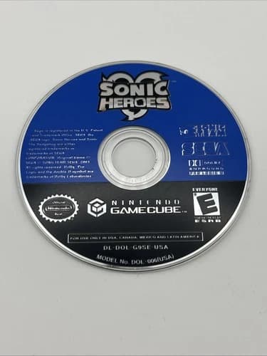 Sonic Heroes (Nintendo GameCube, 2004) Disc Only Tested
