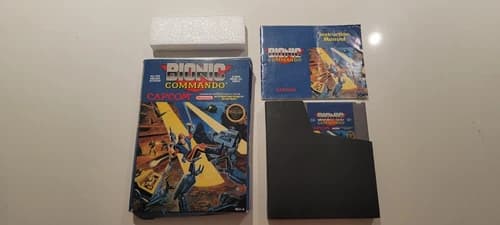 Bionic Commando Authentic Nintendo NES Complete CIB Great Condition