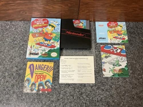 The Simpsons: Bart vs. the Space Mutants (Nintendo NES, 1991) Complete In Box