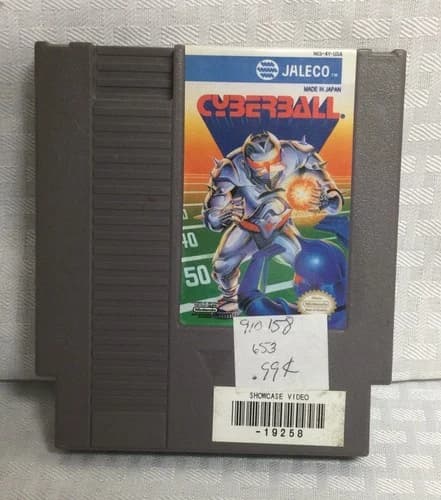 VTG 1992 NES CYBERBALL Game Cartridge Only Nintendo Entertainment System