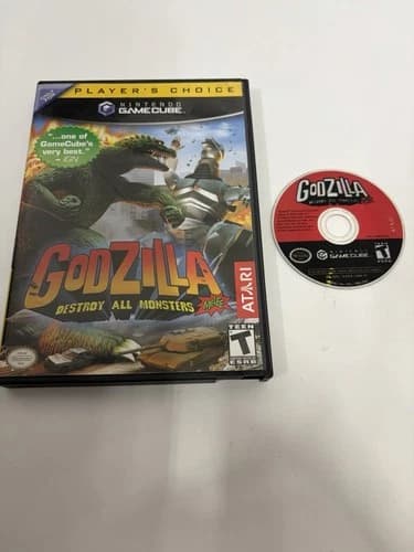 Godzilla Destroy All Monsters Melee - CIB - Very Good - Tested - GameCube