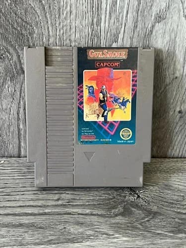 Gun.Smoke (Nintendo NES, 1988) Capcom Cartridge Authentic Nintendo Cart Only