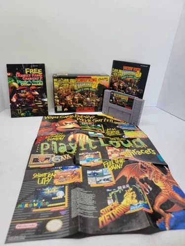 Donkey Kong Country 2: Diddy’s Kong Quest Super Nintendo, 1995 In Box W. Manual