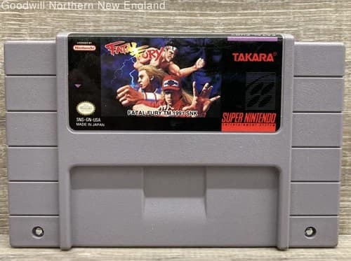 Fatal Fury Nintendo SNES Video Game Authentic Cartridge Only Tested Works