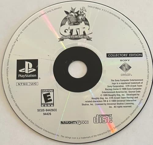 CTR: Crash Team Racing - CE (PlayStation 1, PS1) DISC ONLY | NO TRACKING | M2545