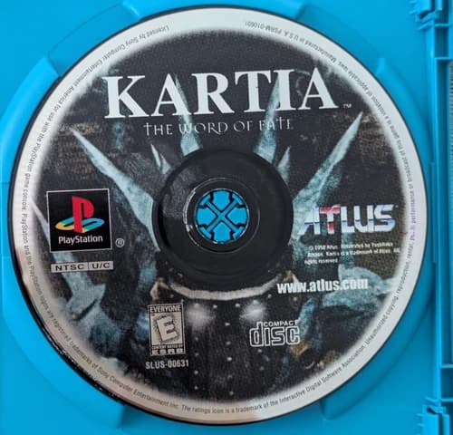 Kartia The Word of Fate - PlayStation 1 PS1 - Disc Only - TESTED