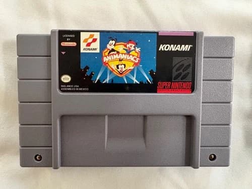 Authentic Animaniacs (Super Nintendo SNES) Tested Authentic Cartridge Only