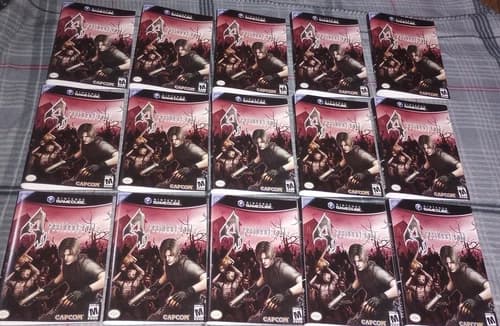 Resident Evil 4 Nintendo 15 Gamecube Cover Arts Only. No Games. Black Label