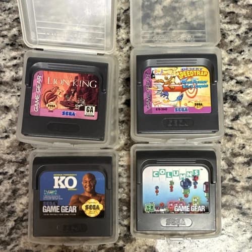 SEGA The Lion King Desert Speedtrap Columns KO Sega Game Gear Official Seal GA