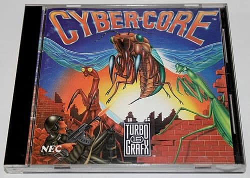 Cyber-Core TurboGrafx-16 (1990) Complete In Case With Manual Tested & Working GC
