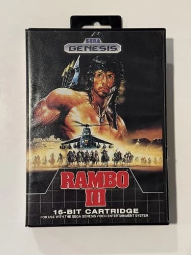Rambo III for Sega Genesis 1989 Complete with Box and Manual CIB