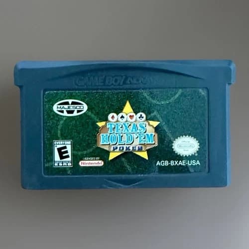 2004 Texas Hold 'Em Poker ~ Nintendo Game Boy Advance GBA ~ Tested Watch Video