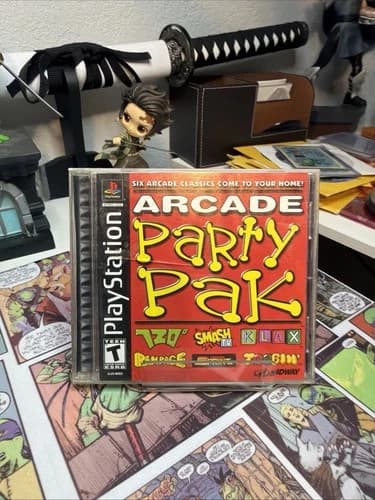 Arcade Party Pak (Sony PlayStation 1, 1999) Complete Tested & Working