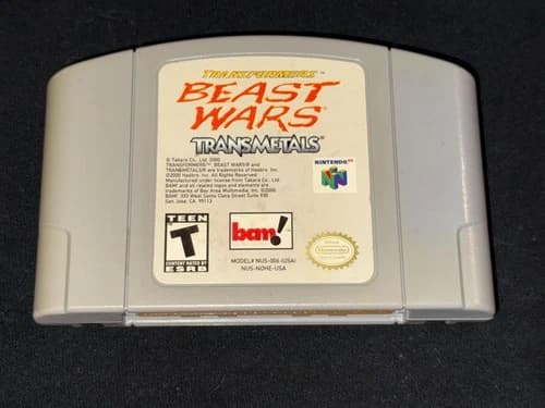 Transformers Beast Wars Transmetals (Nintendo 64) Cleaned Tested Authentic N64