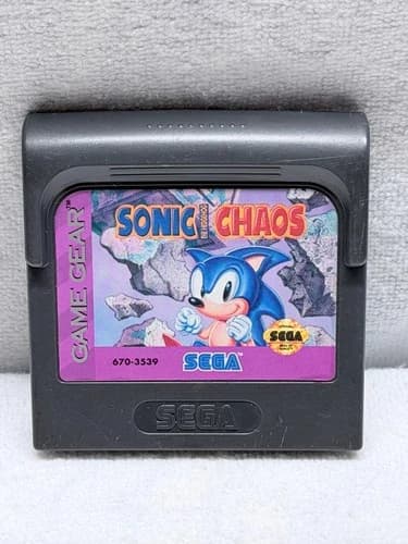 Sonic Chaos Sega Game Gear Good Used Condition Video Game Cart Only