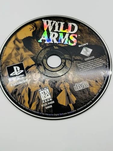 Wild Arms 1 Sony PlayStation 1 PS1 Game TESTED Working Disc Only