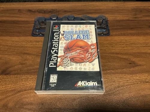 College Slam PS1 CIB Sony PlayStation 1 Long Box Complete