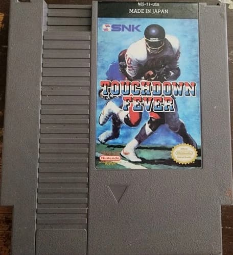SNK Touchdown Fever Nintendo NES Sports American Football Game Cartridge
