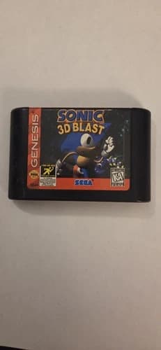 Sonic 3D Blast Sega Genesis! Cleaned, Tested, And Working!