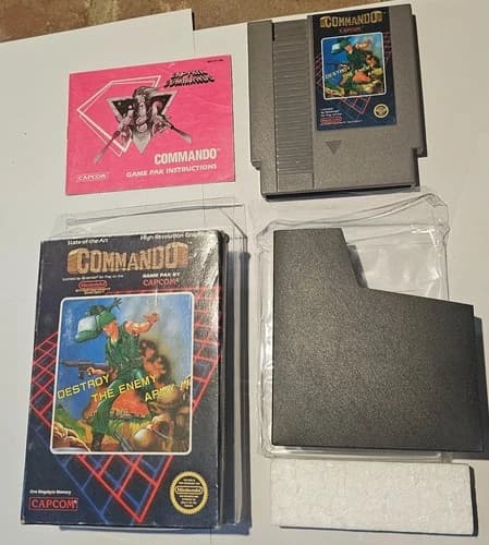 (CIB) Commando 1986 NES (CIB) all pictured inserts and manual