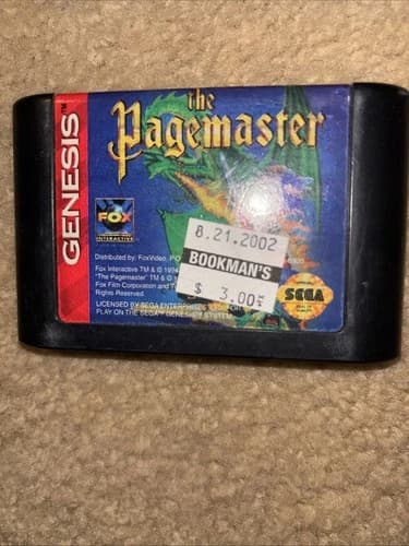 The Pagemaster Sega Genesis Video Game 1994