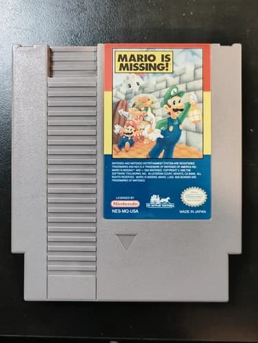 Mario is Missing! - Authentic NES | CLEAN | TESTED |