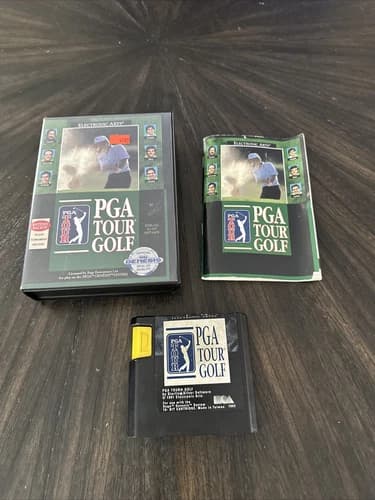 Sega Genesis Game PGA Tour Golf CIB Complete In Box