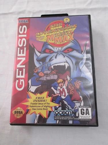 SEGA GENESIS 1994 The Adventures of Mighty Max of Sega game pre-owned used AS-IS
