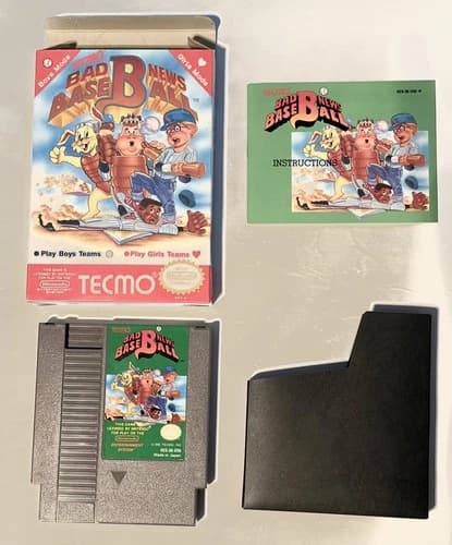 Bad News Baseball Nintendo NES Boxed Complete in box Very Condition