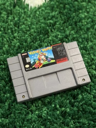 Wario's Woods Super Nintendo SNES Authentic Cart Tested Working SNES