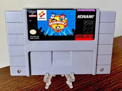 Animaniacs (Super Nintendo SNES, 1994) Authentic Konami Cartridge Only Tested,