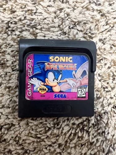 Sonic the Hedgehog Triple Trouble Sega Game Gear - Loose Cartridge