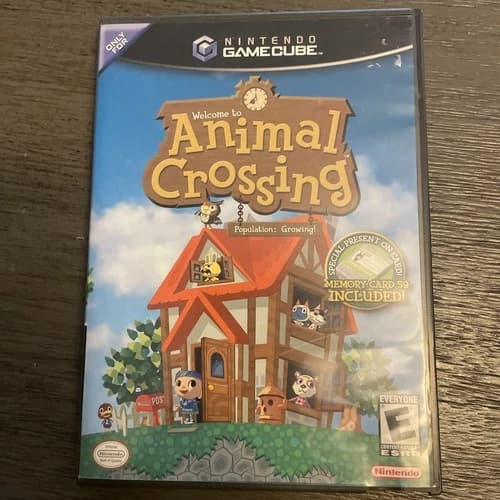 Used Animal Crossing (Nintendo GameCube, 2002) CIB, INCLUDES MEMORY CARD