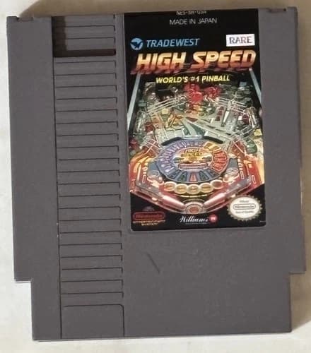Nintendo NES High Speed World's #1 Pinball (Cleaned, Tested & Working)