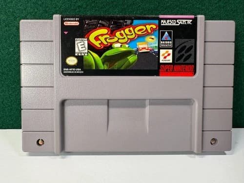 Frogger (Super Nintendo SNES, 1998) Authentic. Working.