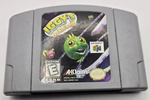 Iggy's Reckin' Balls (Nintendo 64 N64) Authentic -Tested-