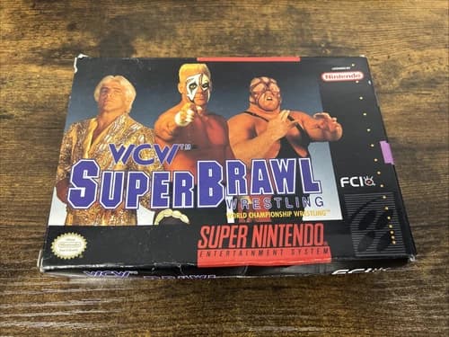 WCW Super Brawl Wrestling (SNES) CIB Complete! Tested! US Version! Superbrawl!
