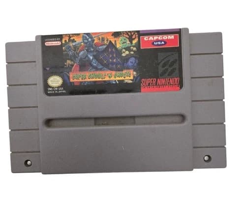 Super Ghouls N Ghosts SNES Cartridge By Capcom USA