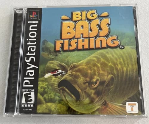 Big Bass Fishing PS1 PlayStation 1 video game - 100% complete