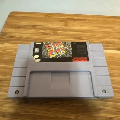 Vintage SimCity SNES (Super Nintendo Entertainment System, 1991)