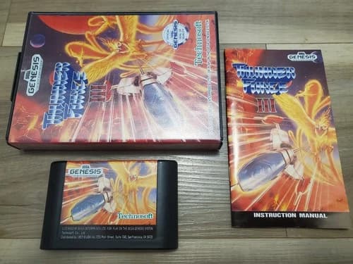 Thunder Force III - Sega Genesis Mega Drive Complete CIB 3
