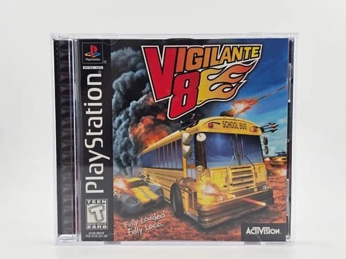 Sony Playstation 1 PS1 Vigilante 8 CIB Cleaned & Tested