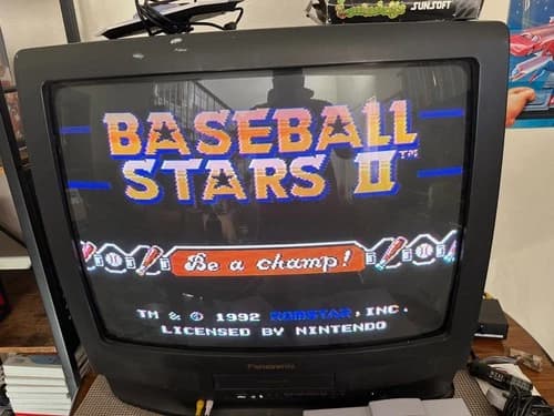 BASEBALL STARS 2 II - Nintendo NES (Authentic) Game, Tested & Working Cartridge