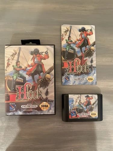 Hook Sega Genesis Game Authentic, One Owner, Immaculate Condition, Best On eBay