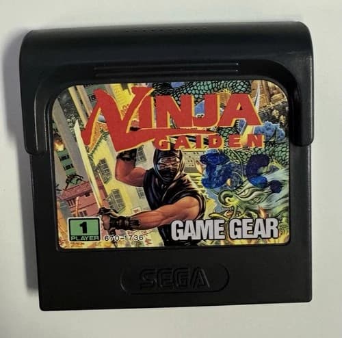 Ninja Gaiden (Sega Game Gear, 1991) Authentic Cartridge Tested & Works