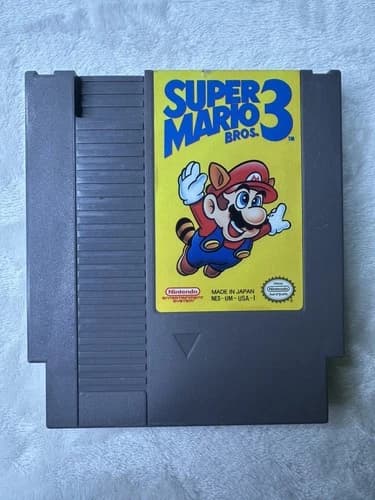 Retro Original Nintendo NES Super Mario 3 Authentic Game - Tested and Working
