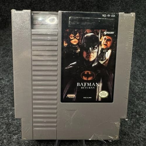 Konami Batman Returns NES Nintendo Game Blockbuster Rental Wrapped